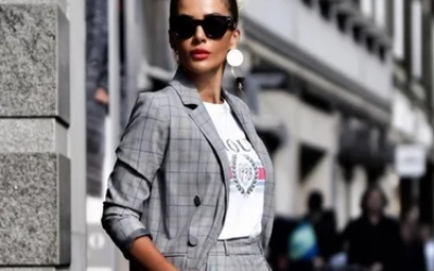 С чем носить пиджак в клетку женский в 2019 году? Учимся носить красиво!